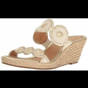 Womens shoes. Jack Rogers. Shelby Leather open toe. Casual platform. Size 7.